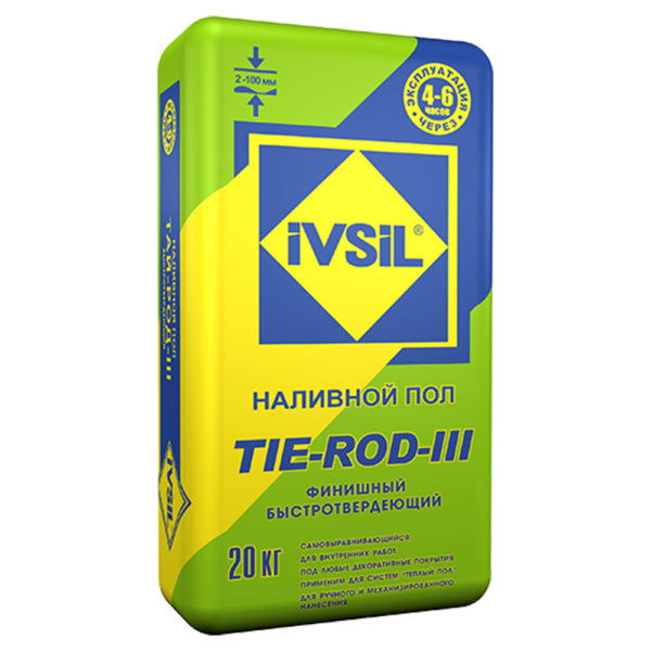 Купить IVSIL TIE-ROD-111 (20кг) Наливной пол (2-100мм)(64шт) Донецк