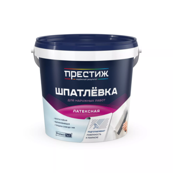 Купить Шпатлёвка ЛАТЕКСНАЯ водно-дисперсионная Престиж 1,5 кг Донецк